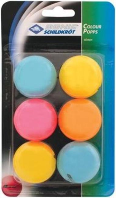 Actual product image Donic Schildkröt PingPong Balls Color (6 pcs.)