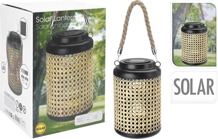 Produktbild Solar Laterne Metall / Poly 23xø15cm (15 x 23 cm, 1 x)