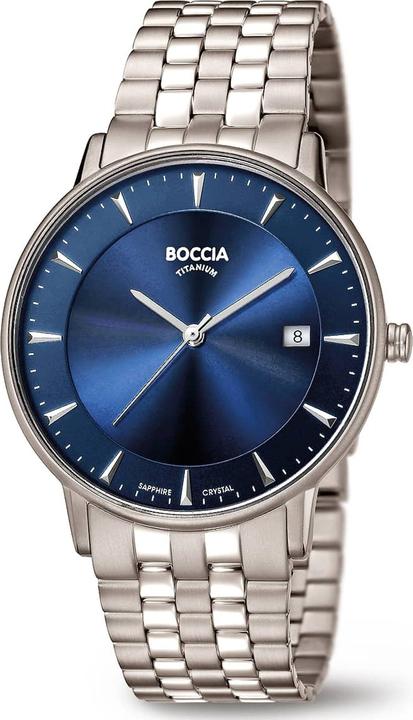 Produktbild Boccia 3607-03 Herrenuhr Titanium 39mm 5ATM (Analoguhr, 39 mm)