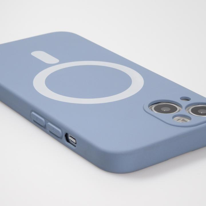 Actual product image PhoneLook Soft shell silicone cover with MagSafe and camera protection grey (Apple iPhone 15 Plus)