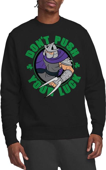 Actual product image Teenage Mutant NT Unisex Adult Luck Shredder St Patricks Day Sweatshirt (L)