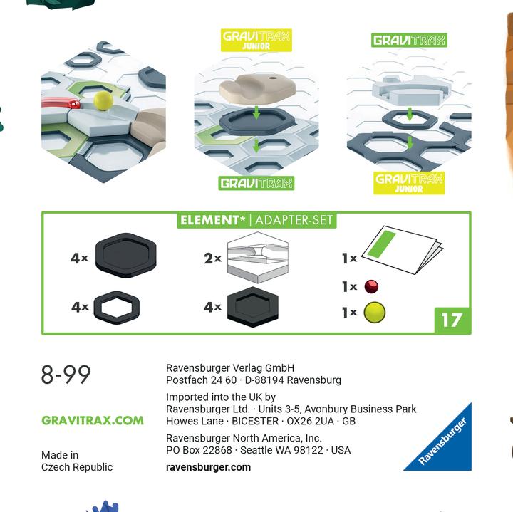 Energy Label Ravensburger GraviTrax GraviTrax Extension adapter set