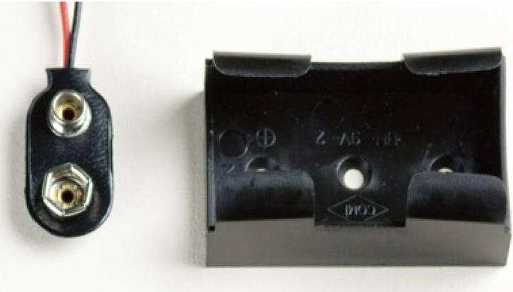 Image du produit Takachi BH9V2 Porte-piles 1x bloc 9 V Connecteur à bouton-poussoir, câble (L x l x H)