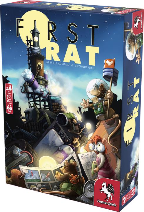 Image du produit Pegasus 51232G - First Rat - Jeu de société, pour 1 à 5 joueurs à partir de 10 ans (édition DE/EN) (Anglais)