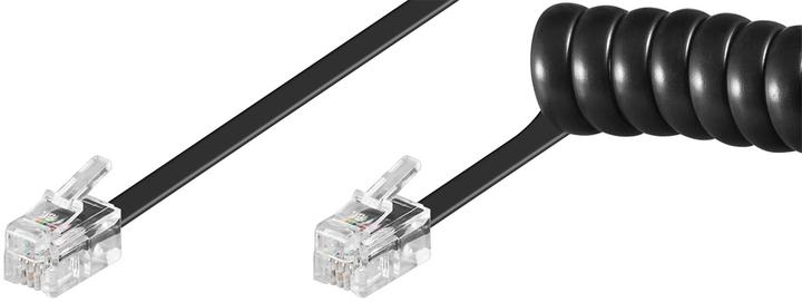 Actual product image Goobay Telephone handset spiral cable CCA RJ10 plug > RJ10 plug