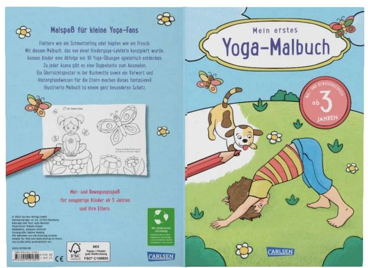 Actual product image My First Yoga Colouring Book