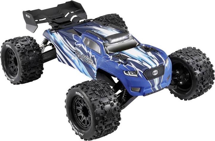 Actual product image Reely Thor Black Brushed 1:10 RC model car electric monster truck all-wheel drive (4WD) 100% RtR 2.4 (RTR Ready-to-Run)
