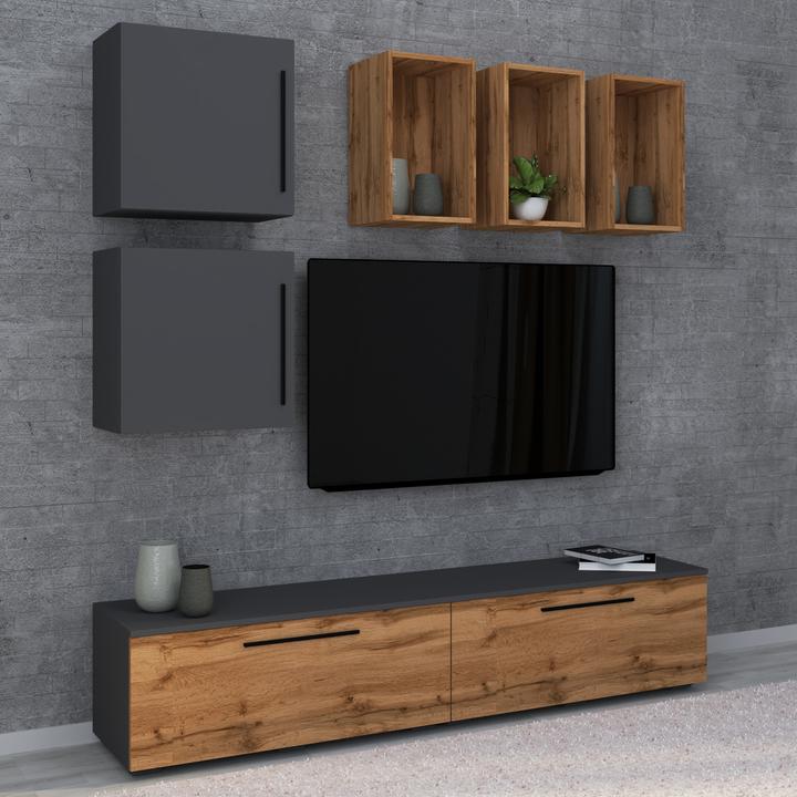 Charcoal, Honey oak