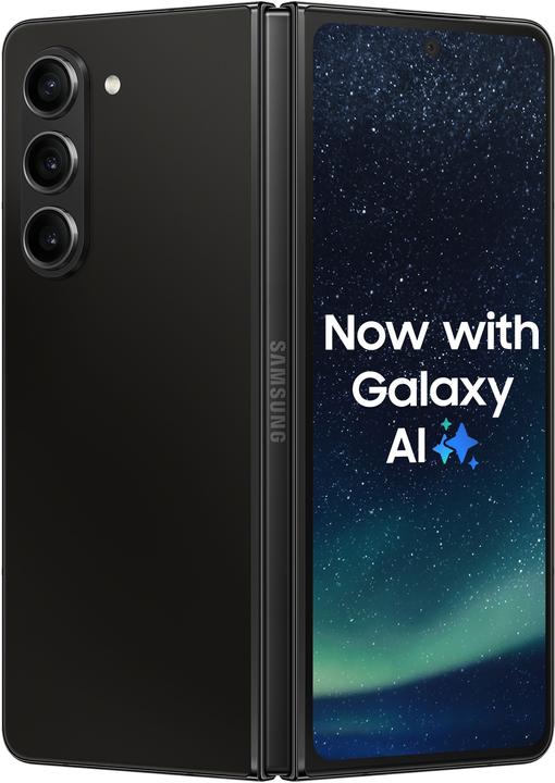 Immagine prodotto Samsung Galaxy Z Fold 5 (512 GB, Phantom Black, 7.60", SIM + eSIM, 50 Mpx, 5G)