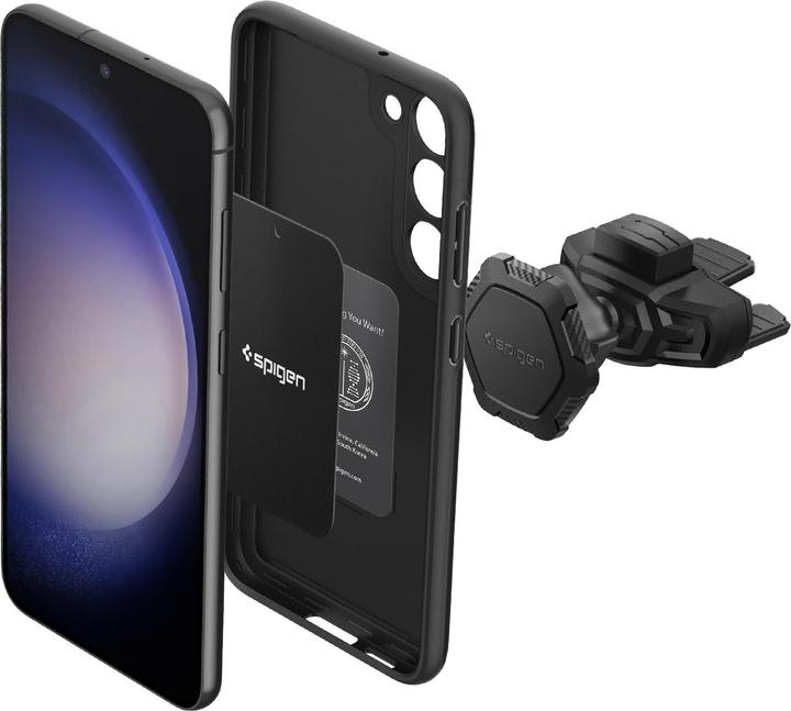 Actual product image Spigen car mount holder for CD input QS24 magnetic - black