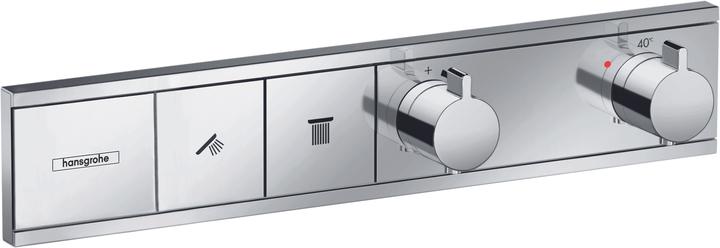 Produktbild hansgrohe HG Fertigmontageset RAINSELECT f UP-Thermostat 2 Verbraucher chrom