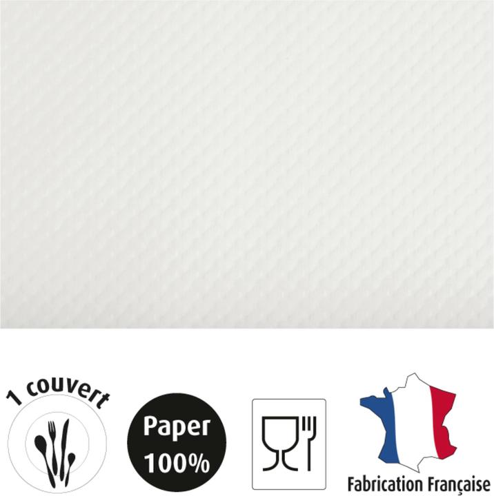 Image du produit PROnappe Set de table jetable, 400 x 300 mm, blanc mat (500 x, 30 x 40 cm)