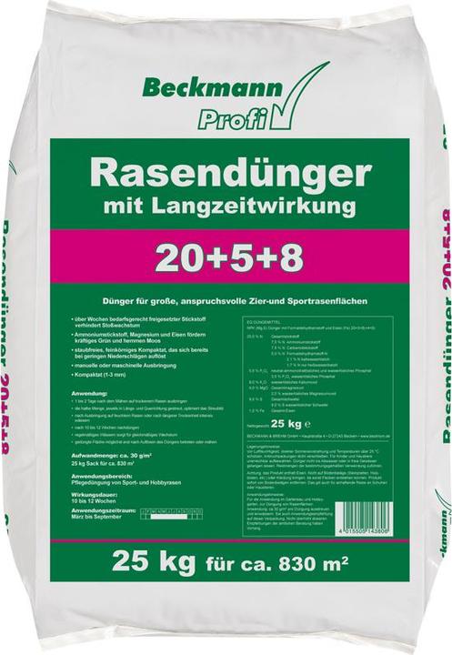 Image du produit Beckmann Engrais pour gazon LZW 20+5+8 (25 kg, 25 l)