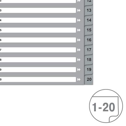Produktbild von Hallers Register A4, 1-20