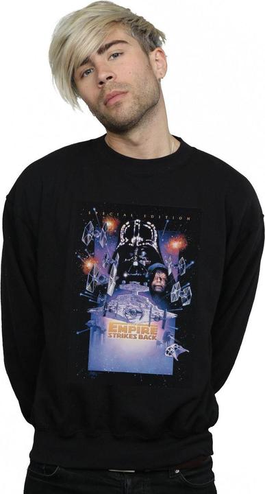 Actual product image Star Wars Mens Episode V Movie Poster Sweatshirt (L)