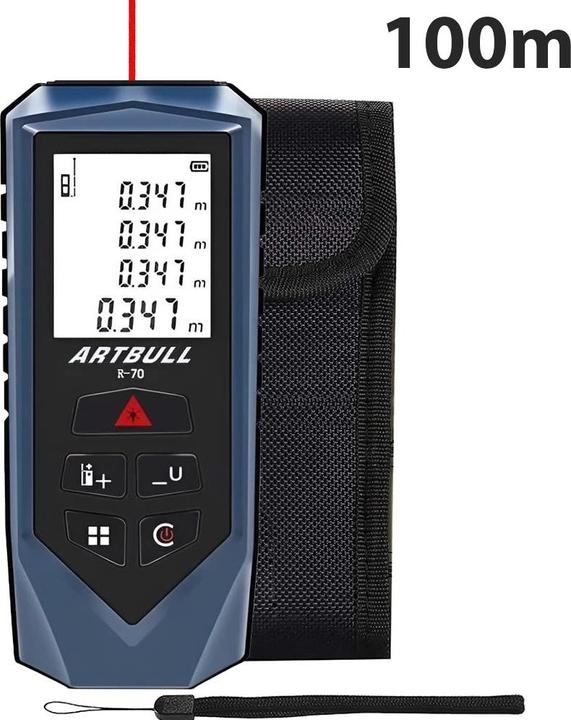Actual product image Cbx 100m laser rangefinder R100, digital distance measuring device, laser measuring device (100 m, 690 nm)