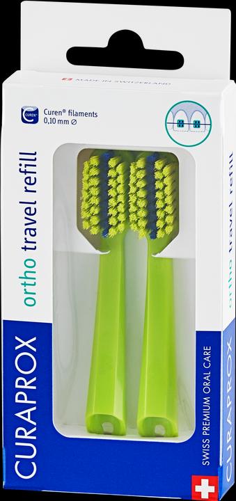 Produktbild Curaprox CS 5460 Travel Set Ortho refill grün (Weich, 2 x)
