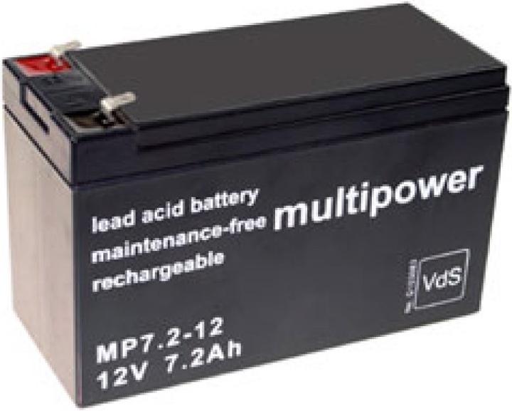 Actual product image Multipower Akku MP7.2-12, VDS Zulassung (12 V, 7.20 Ah)