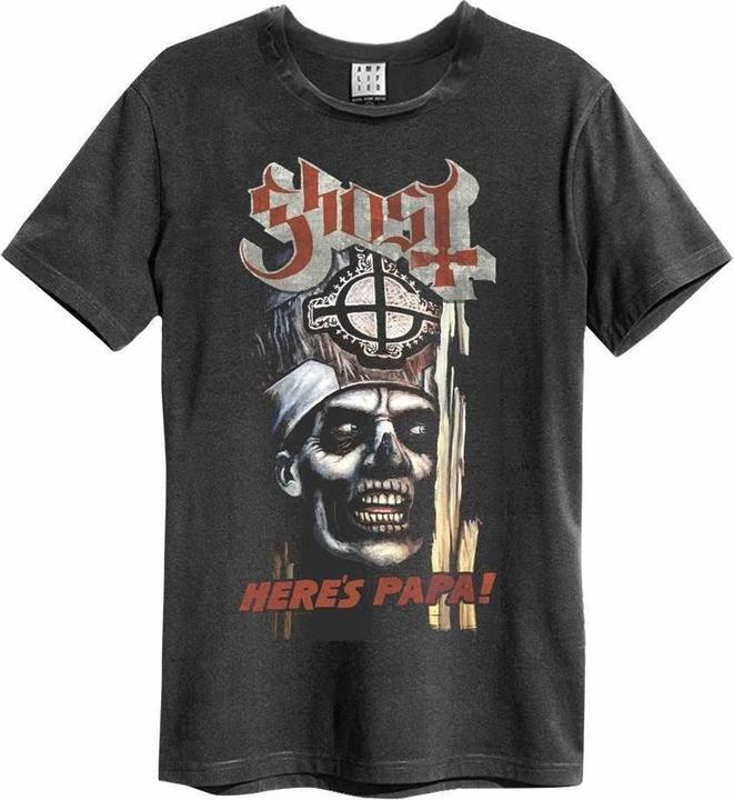Actual product image Amplified Unisex Adult Here's Papa Ghost T-Shirt (XL)