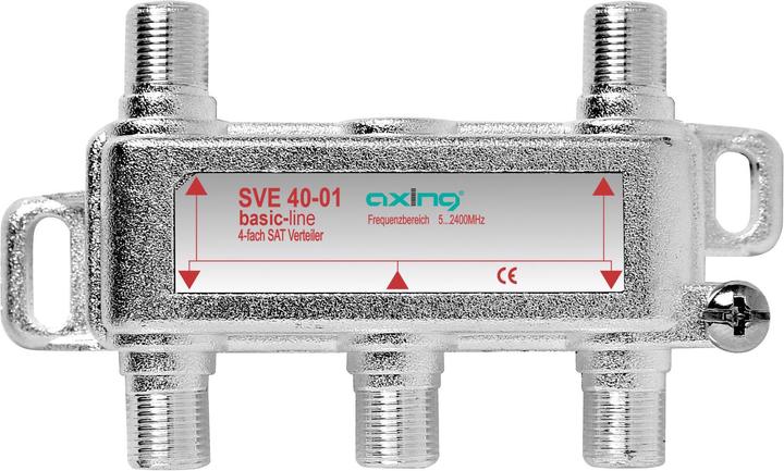 Produktbild Axing 4-fach SAT-Verteiler SVE 40-01 52400 MHz, DC (Originalfernbedienung)