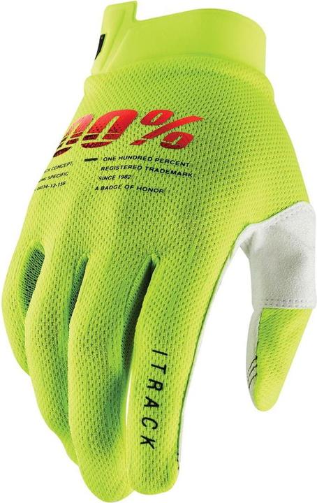 Image du produit 100% Gants iTrack Youth fluo jaune KXL (XL)