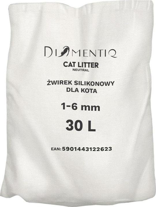 Actual product image Diamentiq Neutral - Cat litter - 30 litres (Antibacterial, Fast absorbing, Non-clumping, Non-dusting, 28 kg)