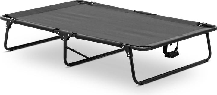 Wiesenfield Katzen- & Hundeliege Tierliege Outdoor 120 x 80 x 23 cm Stahl, Teslin schwarz (Hund, Katze)