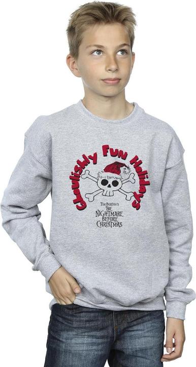 Produktbild Disney The Nightmare Before Christmas Ghouishly Fun Holidays Sweatshirt Jungen (152, 158)