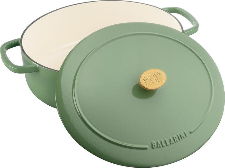 Image du produit Ballarini Cocotte BELLAMONTE 29 cm ovale 4,5 litres en fonte verte (29 cm, Cocotte + faitout, Fonte)