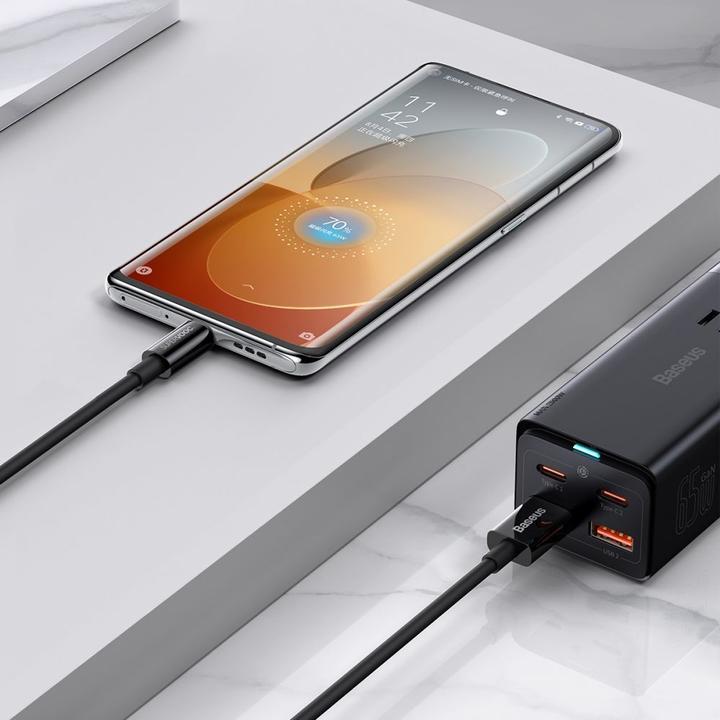 Image du produit Baseus Superior Series (SUPERVOOC) Fast Charging Data Cable USB to Type-C 65W 2m Black (2 m)