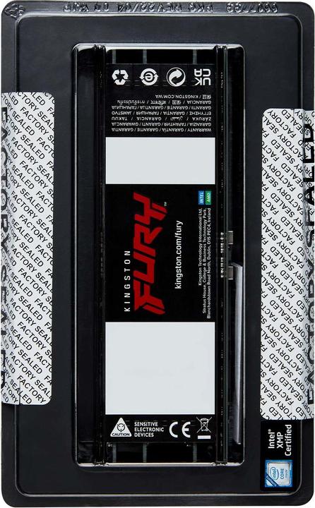 Produktbild Kingston 64GB 6000MT/s DDR5 ECC Reg CL32 DIMM Kit of 4 FURY Renegade Pro EXPO (4 x 16GB, 6000 MHz, DDR5-RAM, R-DIMM)