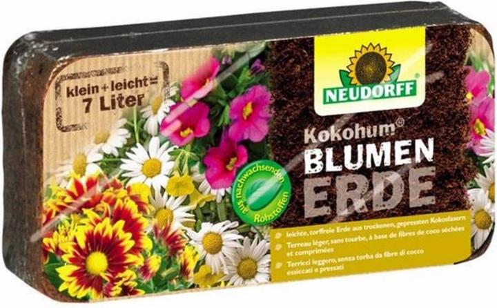 Neudorff Kokohum Blumenerde (7 l, Erde ohne Torf, Coco Slab)