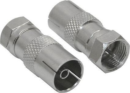 Produktbild InLine ® Adapter F-Stecker (SAT) auf IEC-Buchse (Antenne) (Antennenkabel)