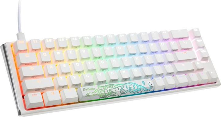 Produktbild Ducky One 3 Classic Black/White Mini Gaming Tastatur, RGB LED - MX-Brown (US) (US, Kabelgebunden)