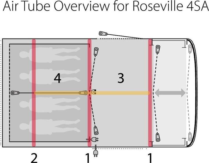 Produktbild Outwell Roseville 4SA (Tunnelzelt, 30.10 kg, 4 Personen)