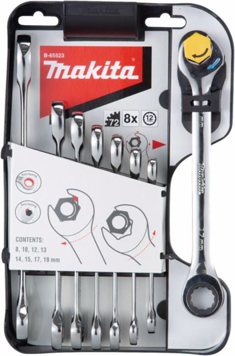 Produktbild Makita B-65523 (19 mm, 8 mm, 10  mm, 14 mm, 18 mm, 11 mm, 12 mm, 17 mm, 15 mm, 13 mm, 9 mm, 16 mm)