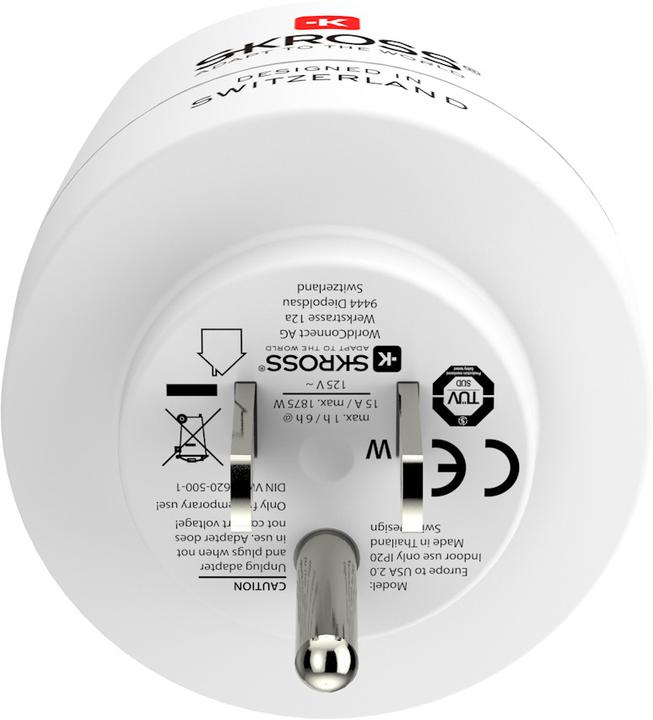 Produktbild Skross Reiseadapter CA W to EU