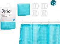 Produktbild Berilo polyester badezimmervorhang blau polyester punkte (180 x 180 cm)