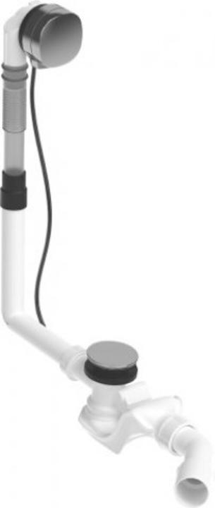 Duravit QUADROVAL waste/overflow fitting with bath spout chrome (Overflow set, 1/2")