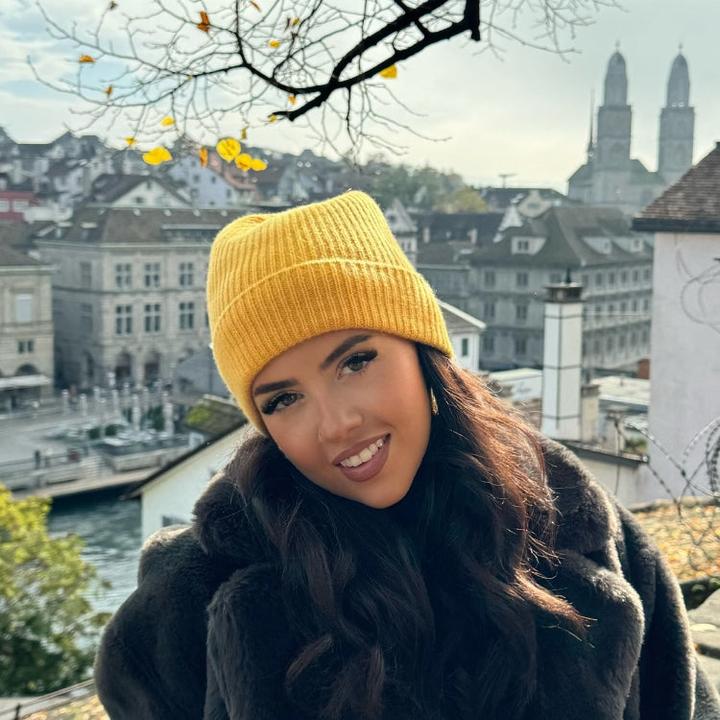 Prima Ballerina Kaschmir-Merinowolle-Beanie Senf