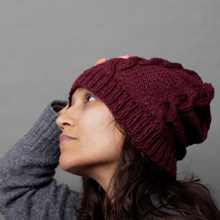 Actual product image Moja Majo Woolen Hat Isabel One Size, Forest Green