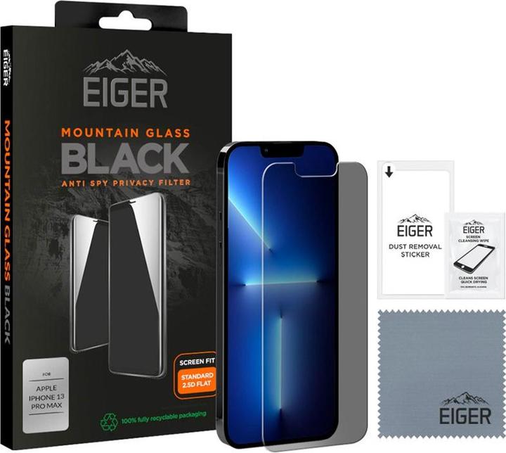 Image du produit Eiger Mountain Glass Black (1 pièce(s), Apple iPhone 13 Pro Max, Apple iPhone 14 Plus)