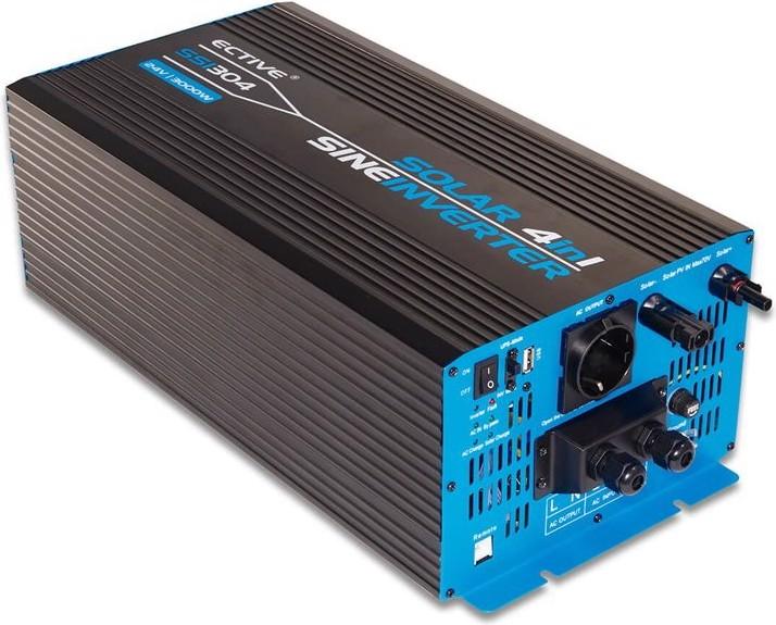 Produktbild Ective SSI302 4in1 Sinus-Inverter 3000W/12V Sinus-Wechselrichter mit MPPT-Solarladeregler, Ladegerät