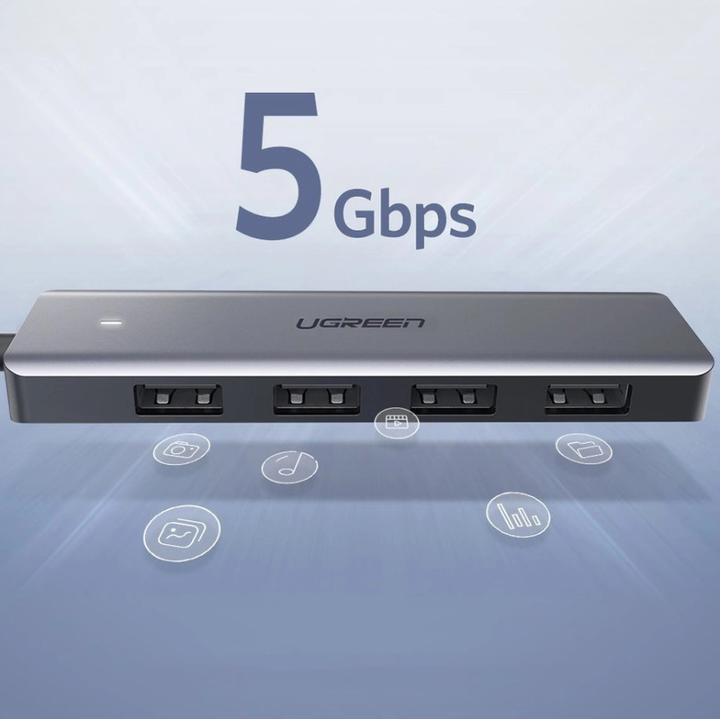 Actual product image Ugreen USB 3.0 Hub 4-Port 50985 (USB-A, 4 Ports)