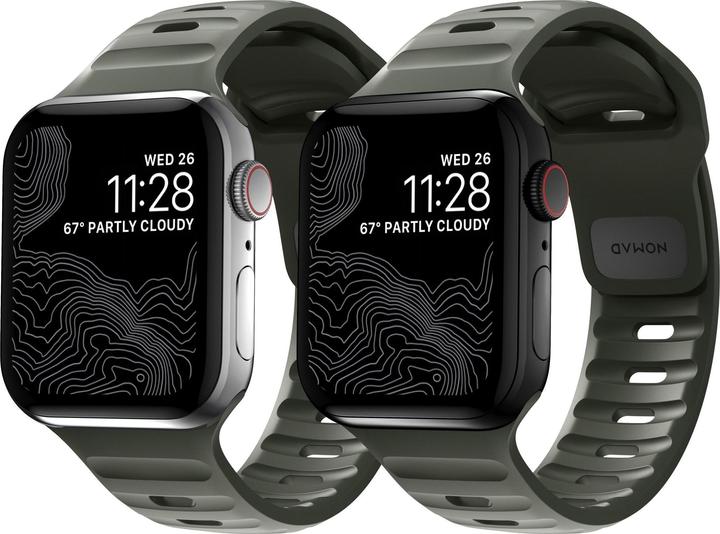Actual product image Nomad Sport Strap V2 (45 mm, 44 mm, 42 mm, Aluminium, Rubber)