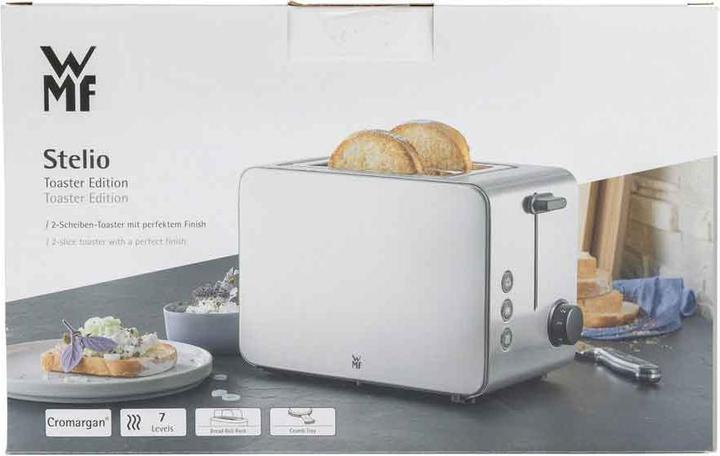 Produktbild WMF Stelio Doppelschlitz-Toaster mit Brötchenaufsatz und Bagel-Funktion