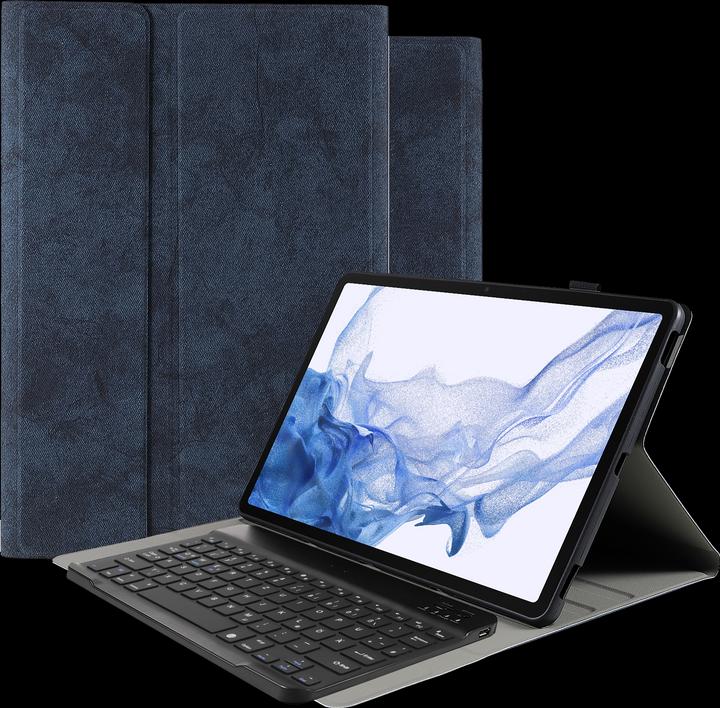 Produktbild Cazy Tastatur Hülle Kompatibel mit Samsung Galaxy Tab S8+ - Schutz Etui mit magnetisch Abnehmbarer (DE, Galaxy Tab S8+)