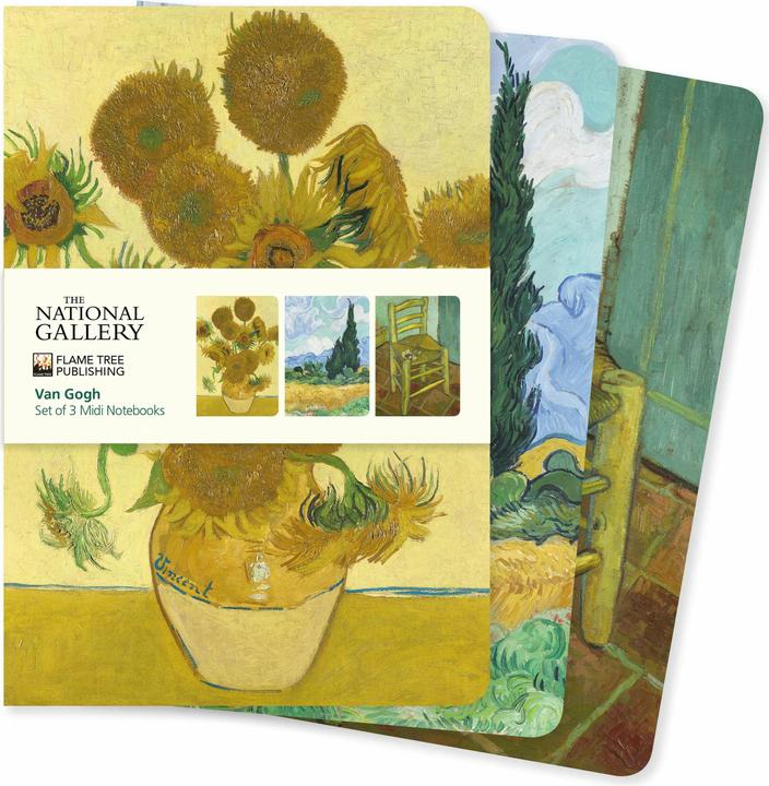 Image du produit Set de trois carnets moyen format : Vincent van Gogh (A5, Couverture rigide)