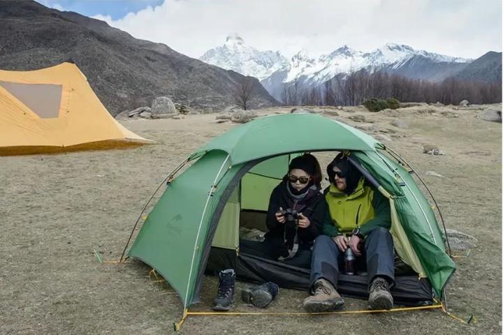 Actual product image Naturehike Cloud Peak 2 20d T-Zip tent nh17k240-y-green (2.50 kg, 2 persons)