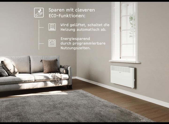 Actual product image Stiebel Eltron CNS 2000 Plus LCD, 2.0 kW wall convector for approx. 25 m², TÜV tested (2000 W)